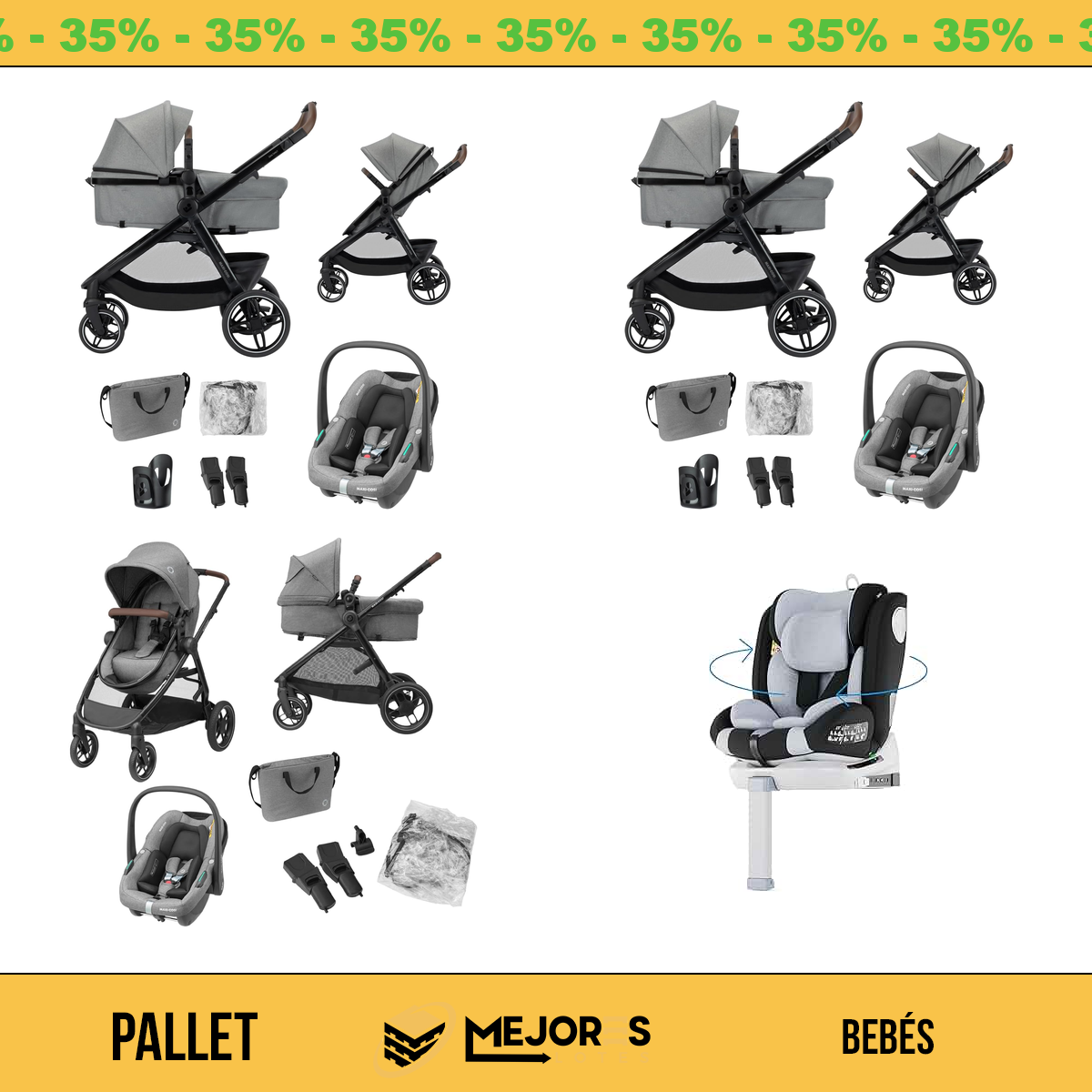 Pallet de 5 Items Sin Revisar, Bebes, Lote #10225806