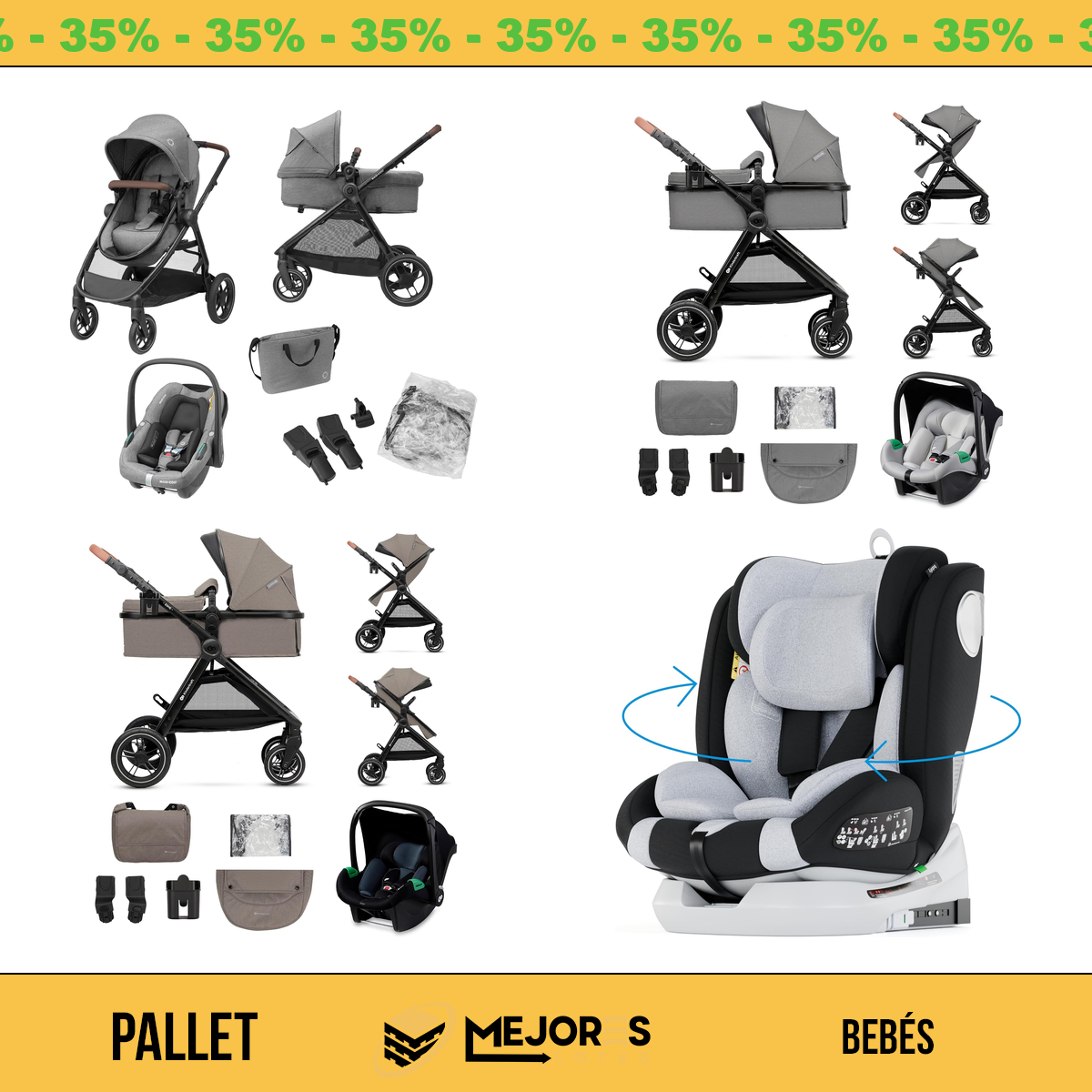Pallet de 4 Items Sin Revisar, Bebes, Lote #10224590