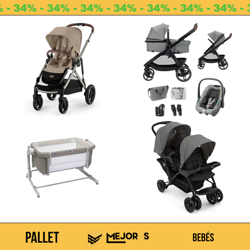 Pallet de 5 Items Sin Revisar, Bebes, Lote #10225142