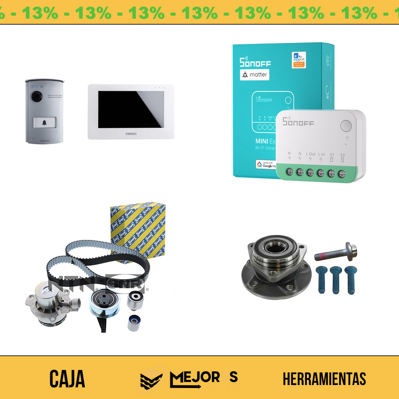 Caja de 20 Items Sin Revisar, Herramientas, Lote #spW84m7323Y
