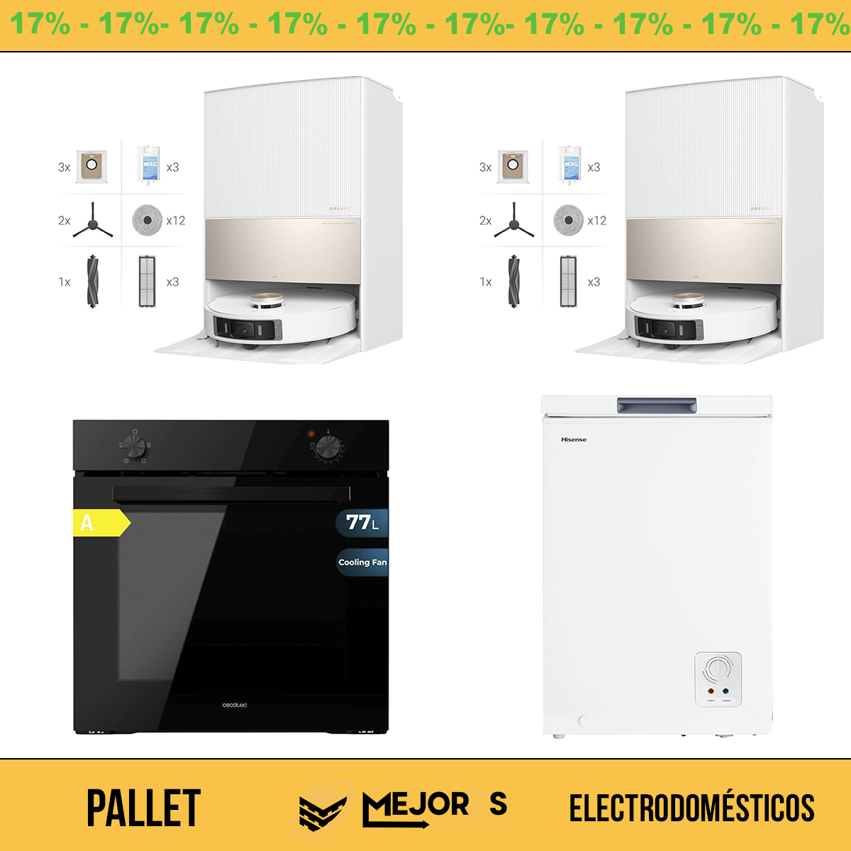 Pallet de 4 Items Sin Revisar, Electrodomesticos, Lote #10149503