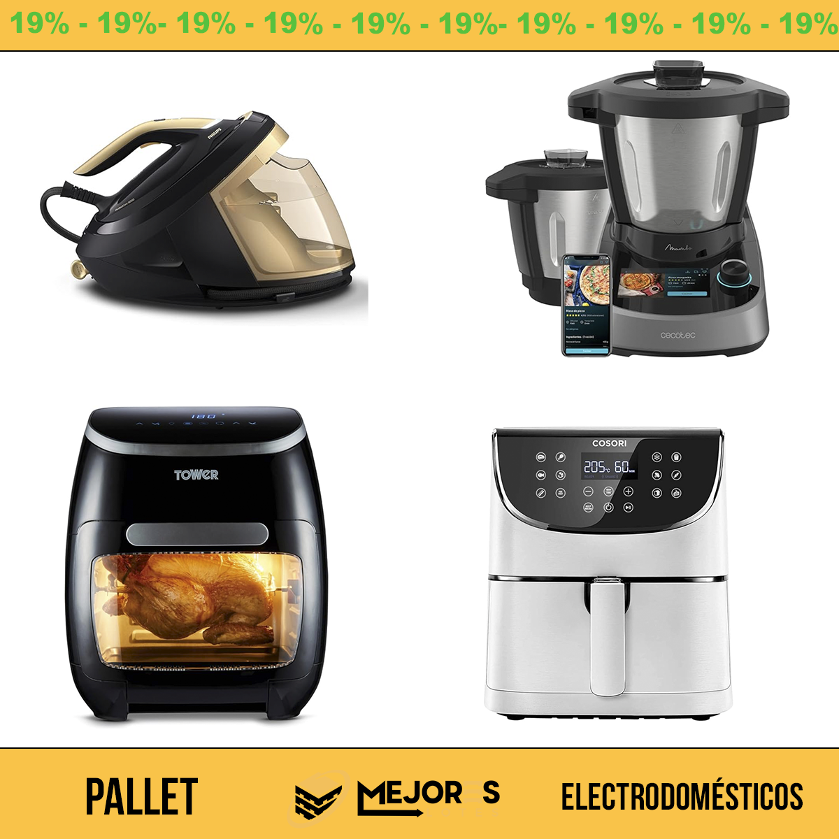Pallet de 7 Items Sin Revisar, Electrodomesticos, Lote #10149575