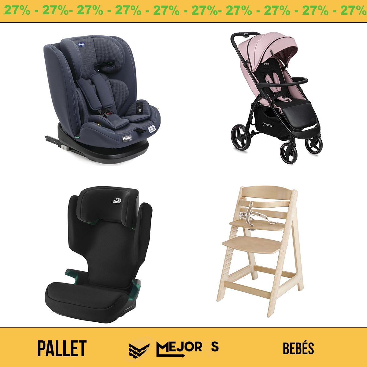 Pallet de 24 Items Sin Revisar, Bebes, Lote #10201718