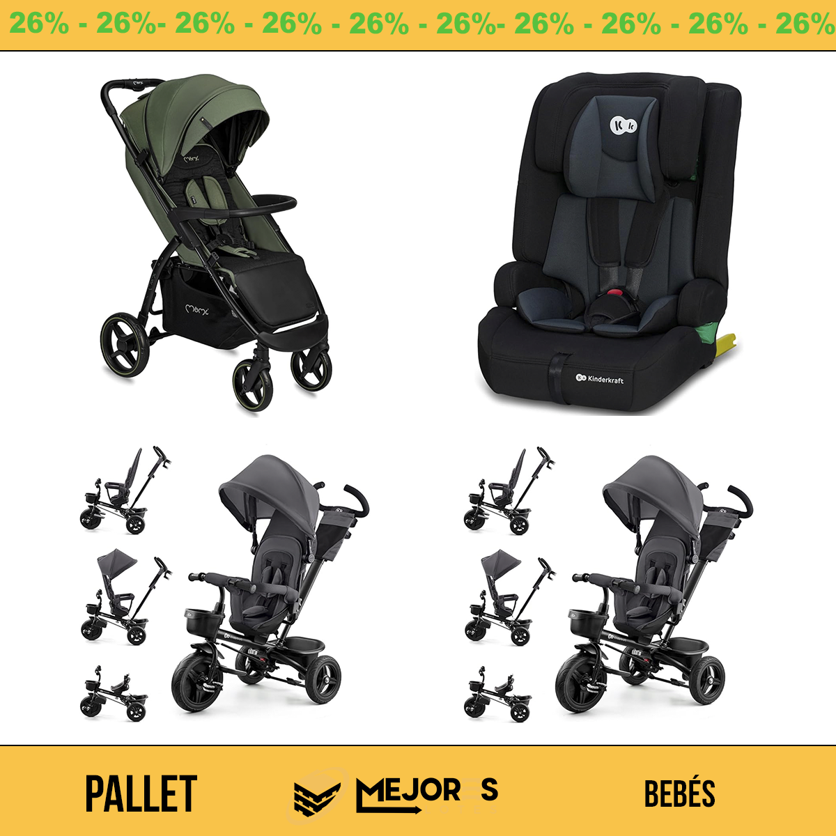 Pallet de 22 Items Sin Revisar, Bebes, Lote #10203810