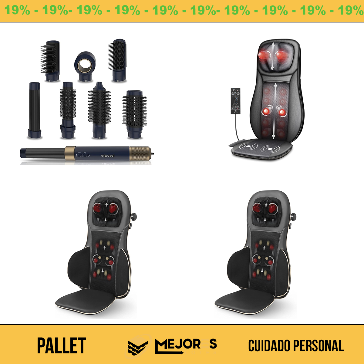 Pallet di 19 articoli non recensiti, cura della persona, lotto n. 10203862