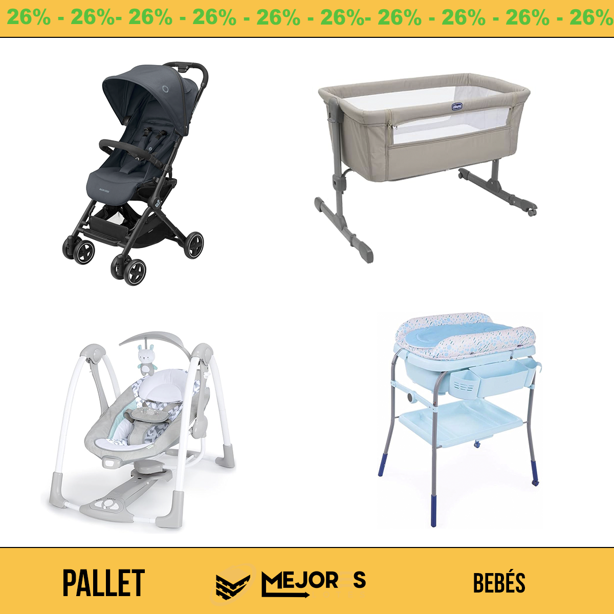 Pallet de 21 Items Sin Revisar, Bebes, Lote #10203885