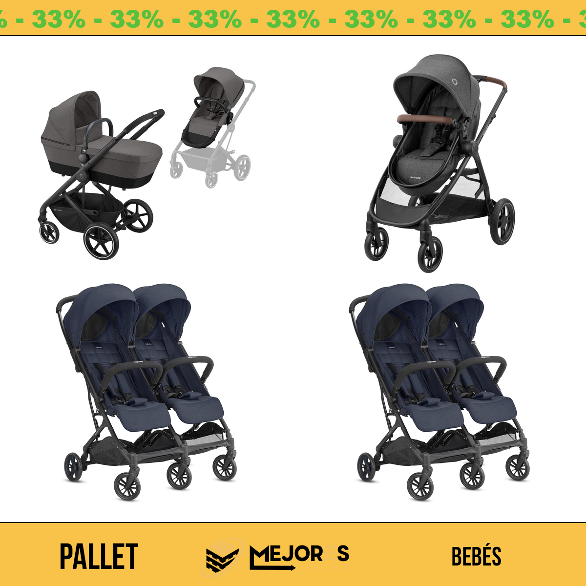 Pallet de 7 Items Sin Revisar, Bebes, Lote #10205317