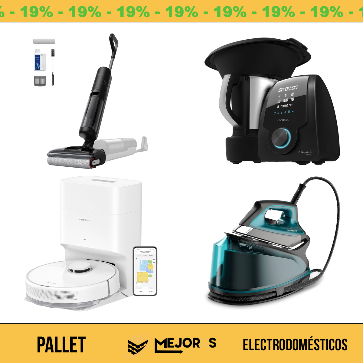 Pallet de 20 Items Sin Revisar, Electrodomesticos, Lote #S39228