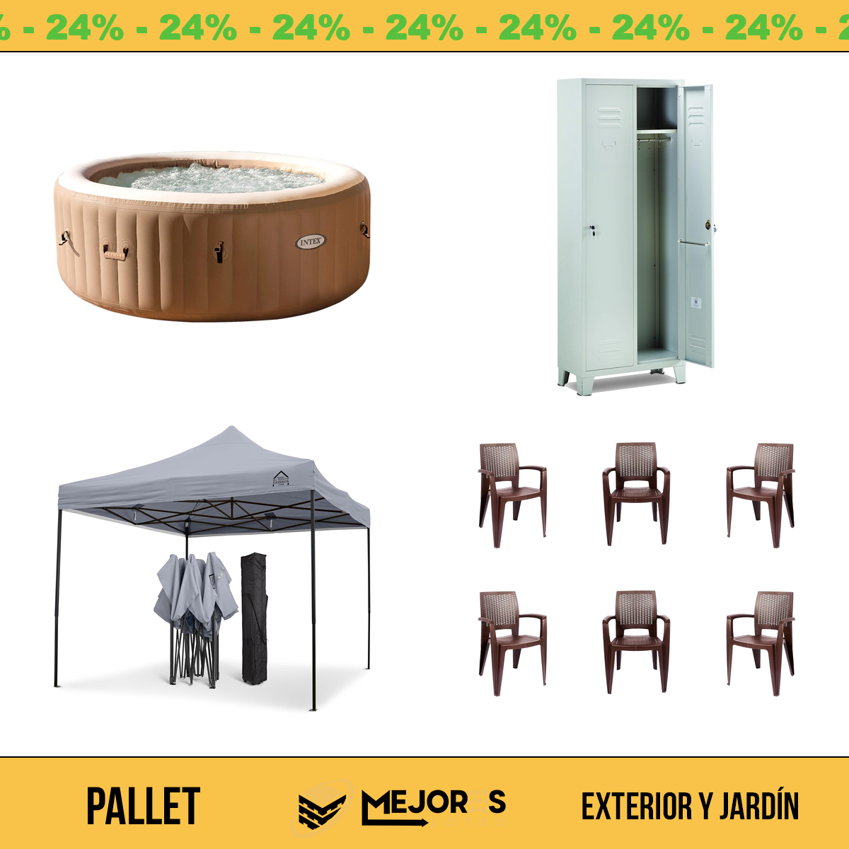 Pallet de 5 Items Sin Revisar, Exterior Y Jardin, Lote #S42709