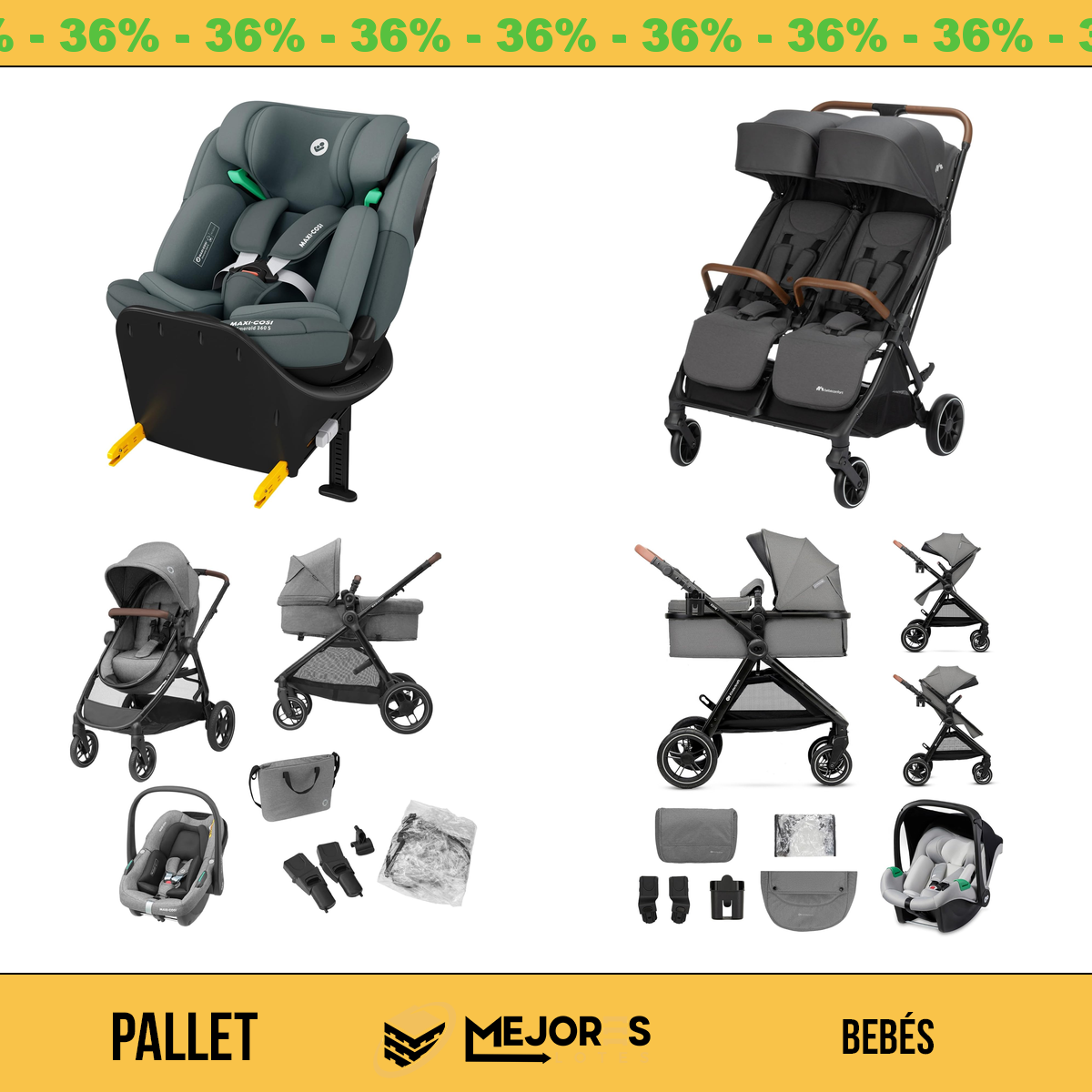 Pallet de 7 Items Sin Revisar, Bebes, Lote #10210578