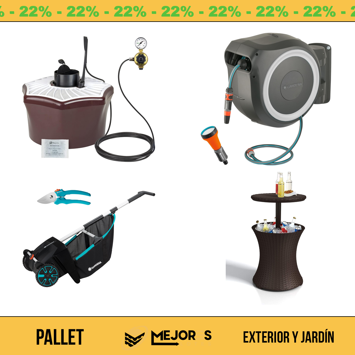 Pallet de 18 Items Sin Revisar, Exterior Y Jardin, Lote #10210016
