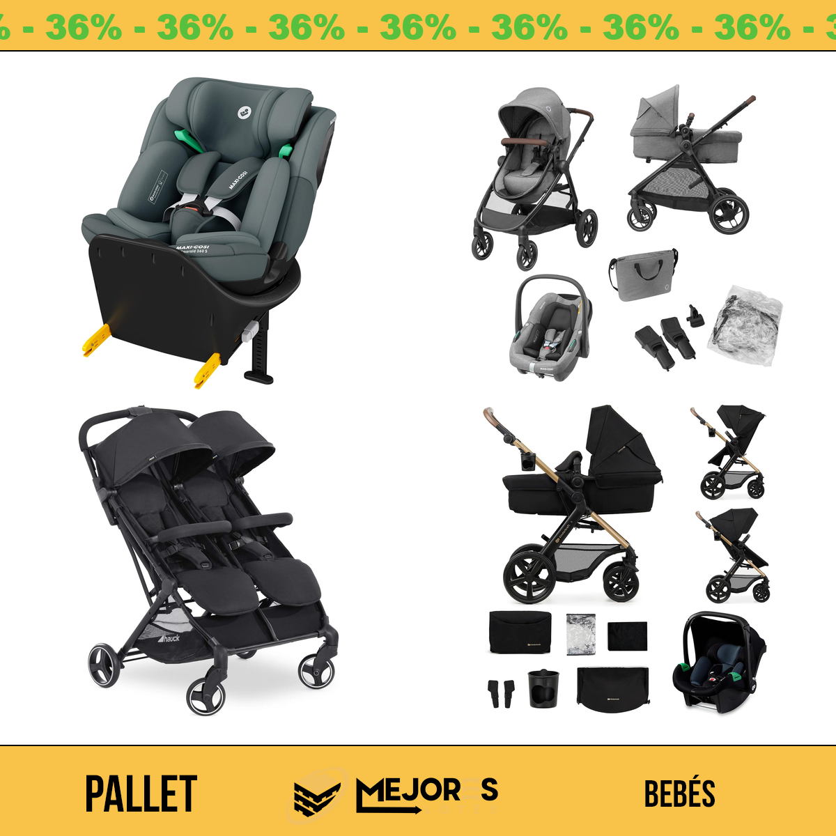 Pallet de 7 Items Sin Revisar, Bebes, Lote #10209501