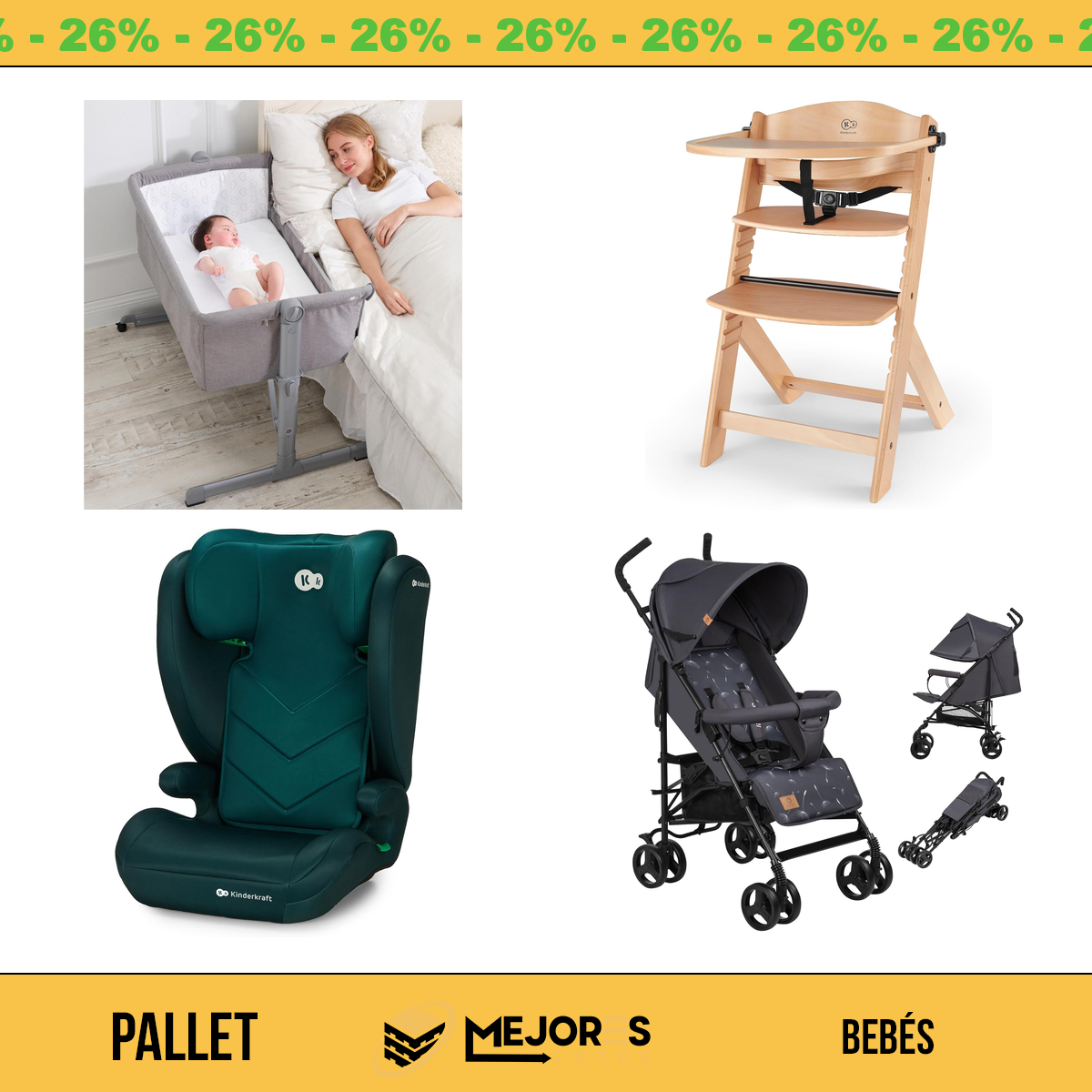 Pallet de 25 Items Sin Revisar, Bebes, Lote #10212550