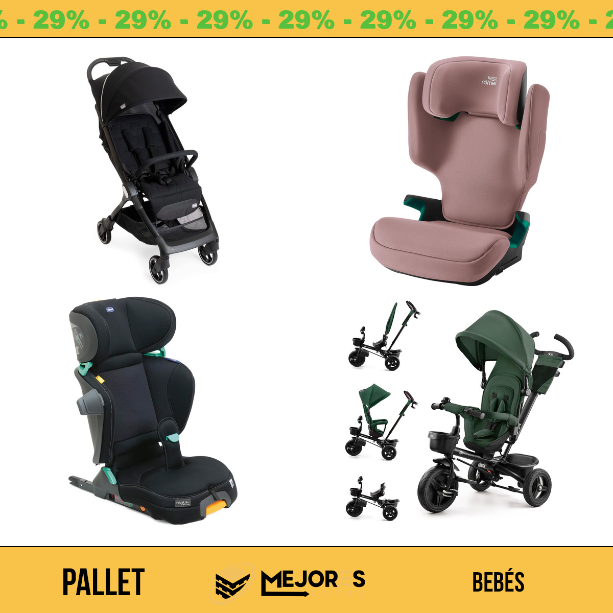 Pallet de 21 Items Sin Revisar, Bebes, Lote #10212629