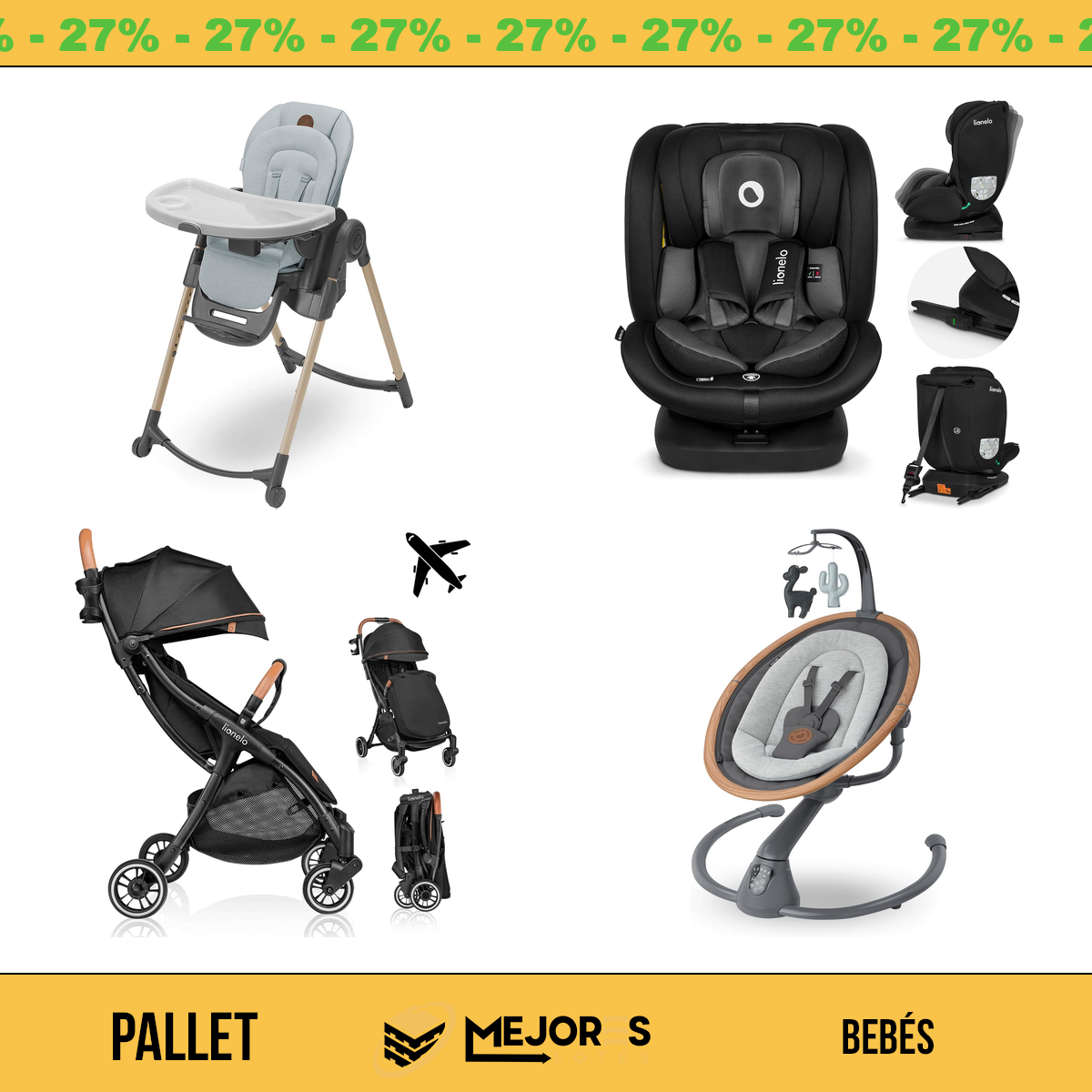 Pallet de 32 Items Sin Revisar, Bebes, Lote #10211645