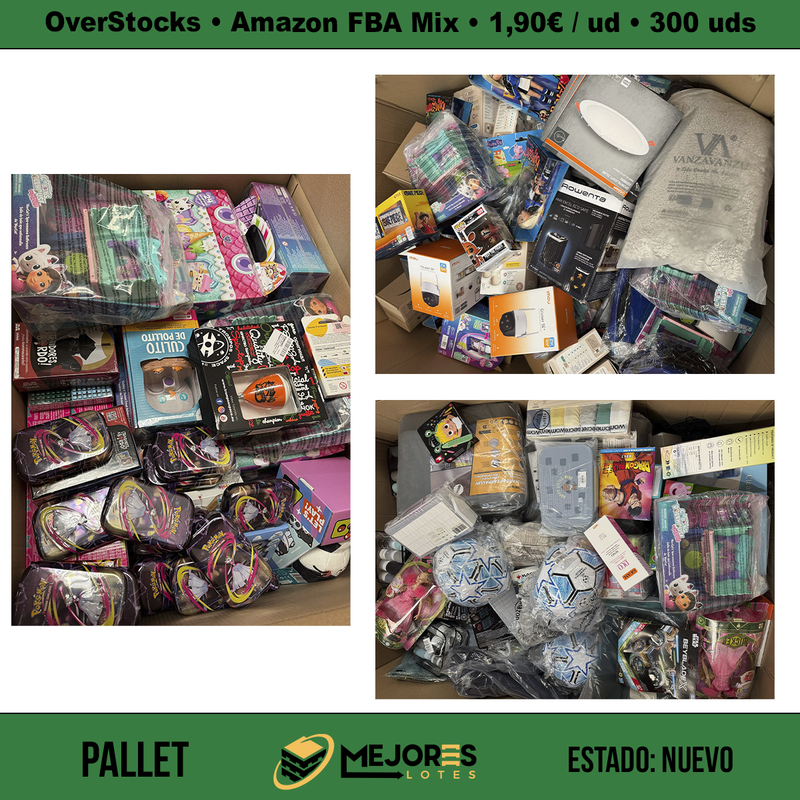 Pallet de 300 Items Nuevos, Amazon FBA Mix, Lote #S42736