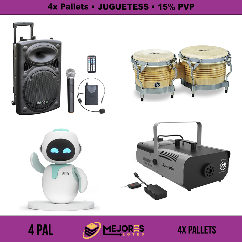 4x Pallets de 320 Items Sin Revisar, Juguetes, Lote #S601320