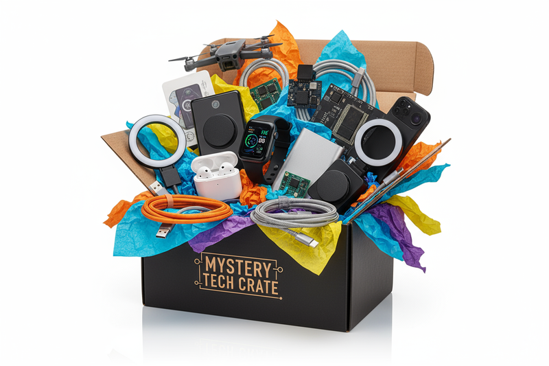 Caja sorpresa de electrónica