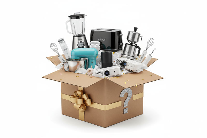 Caja sorpresa de electrodomésticos